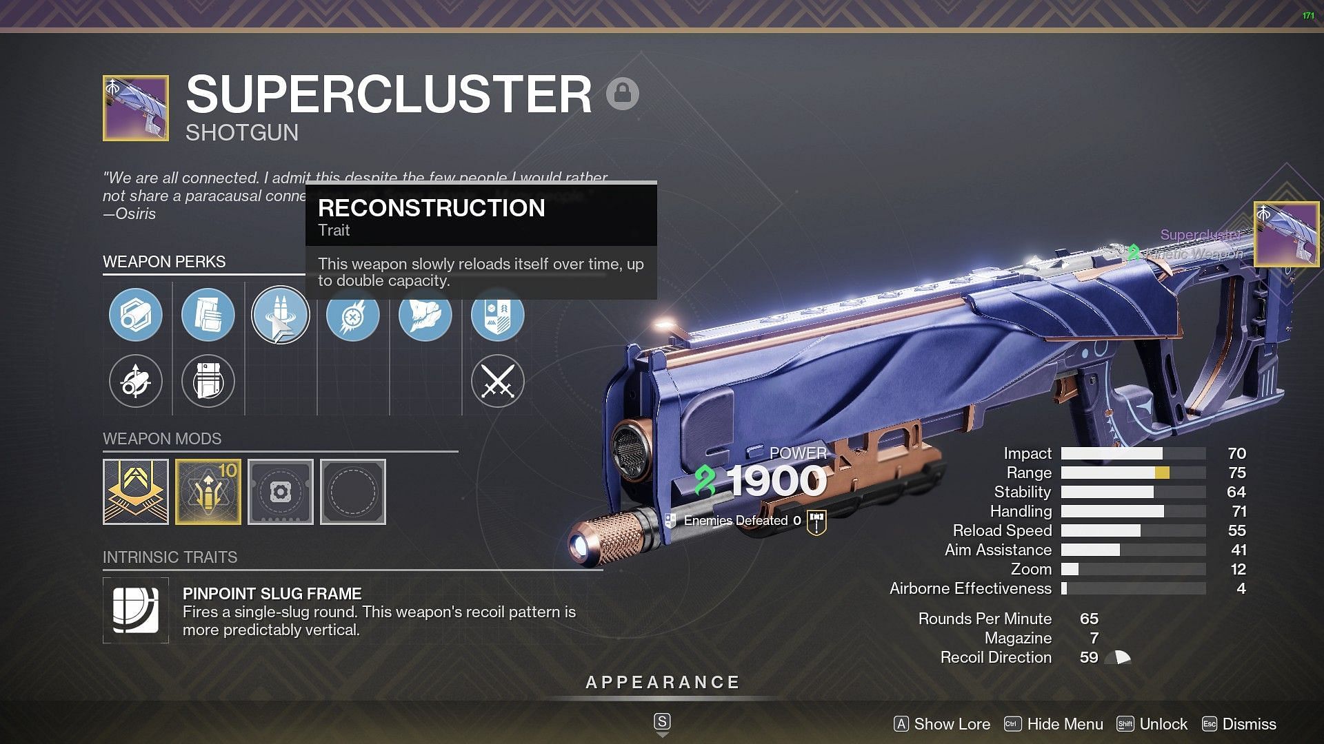 Reconstruction in Destiny 2 (Image via Bungie)